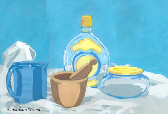 Composition with pestle